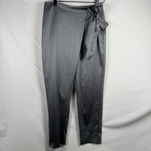 White House Black Market Womens Pants Silver Size 4 The Tapered Ankle  Polyester